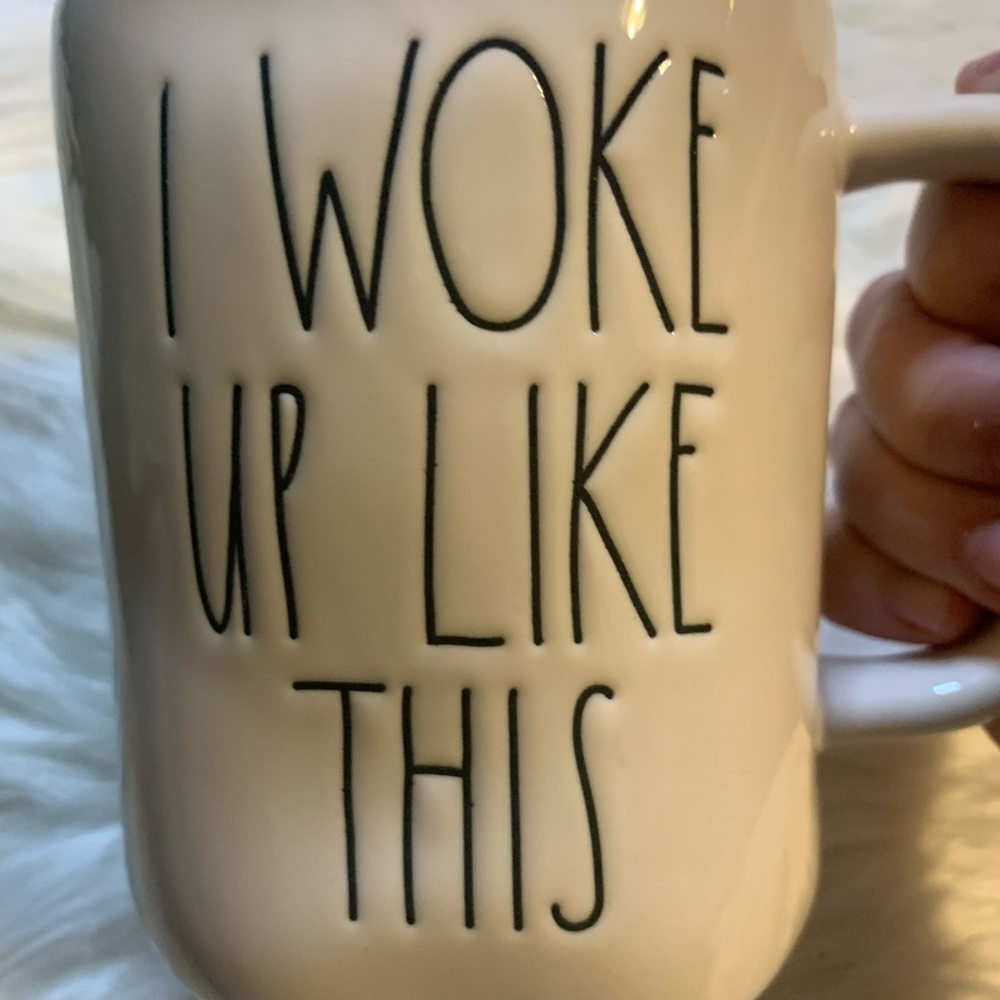 ❤️SOLD Rae Dunn I Woke up like this coffee mug - Picture 2 of 5